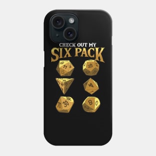 Funny Check Out My Six Pack Dice Pun Phone Case