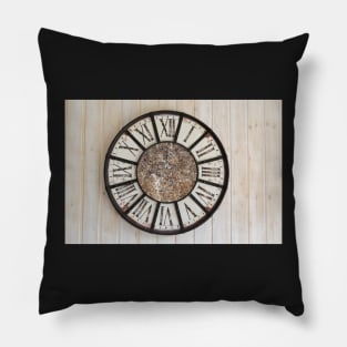 Roman Analog Wall Clock Pillow