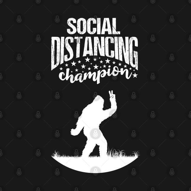 Bigfoot Social Distancing Champion Sasquatch by Tesszero