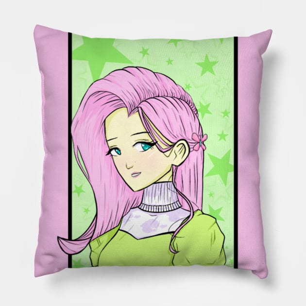 Fluttershy - My Little Pony Equestria Girls Pillow by indieICDtea