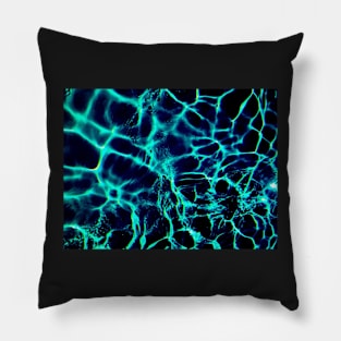 Dark Ocean Water Pattern Pillow