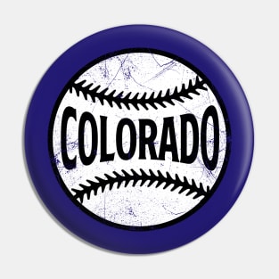 Colorado Retro Baseball - Purple Pin