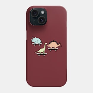 Skateboarding Dinosaurs Phone Case