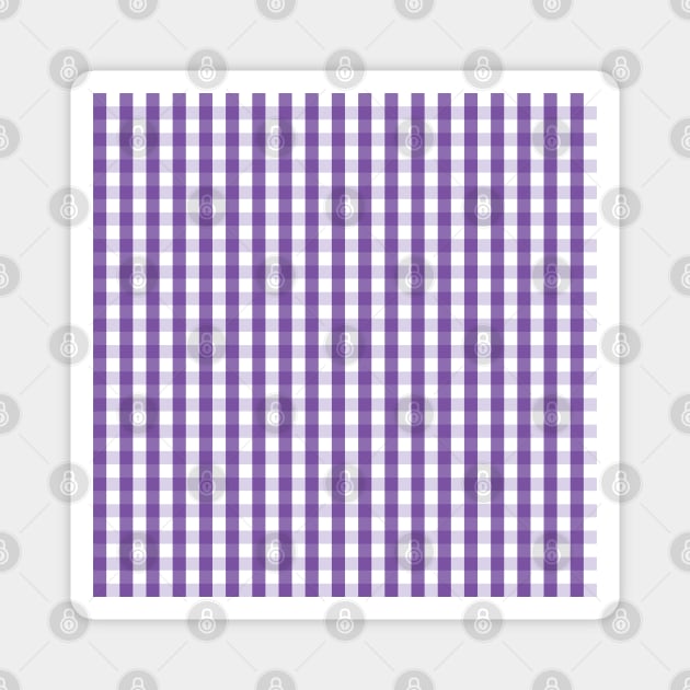 Southern Purple Gingham Magnet by PSCSCo