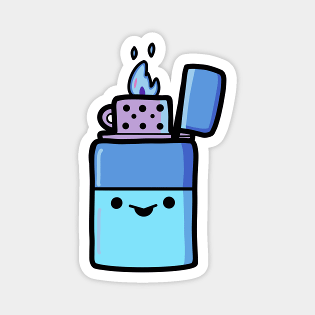 Laid-back Lighter! Magnet by Midnight Pixels