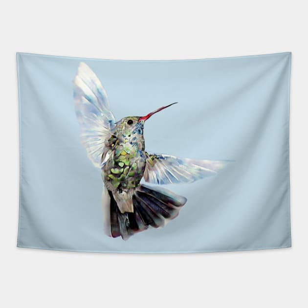 Tiny little hummingbird Tapestry by philosophizerx
