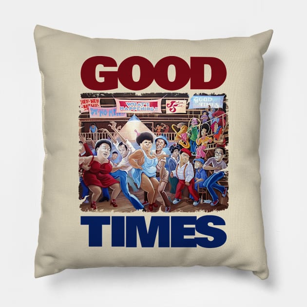 GOOD TIMES DANCE BLM Pillow by mobilmogok99