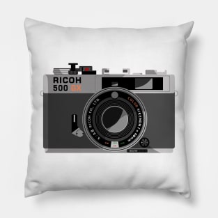 Retro Ricoh Camera Pillow