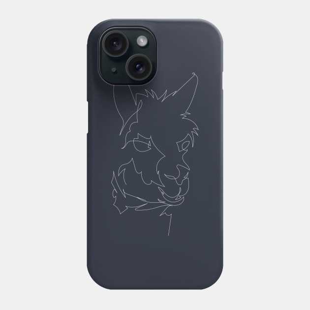 One line Lama Phone Case by Frajtgorski