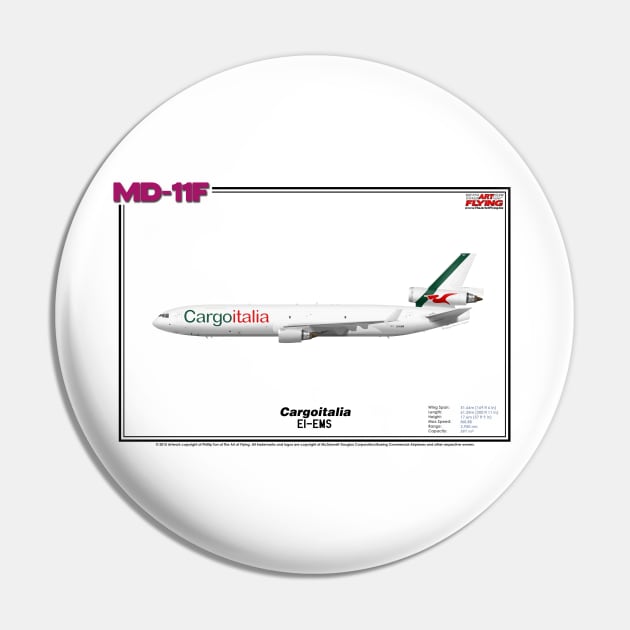 McDonnell Douglas MD-11F - Cargoitalia (Art Print) Pin by TheArtofFlying