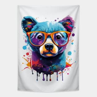 Bear - Cute Brown Bear  Grizzly Bear Tapestry