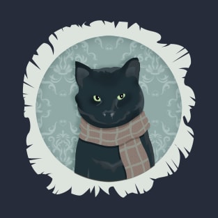 Sniffly Cat Portrait T-Shirt