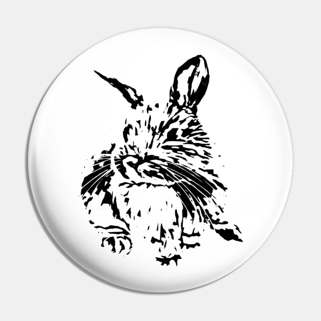 Rabbit Pin by Nimmersatt