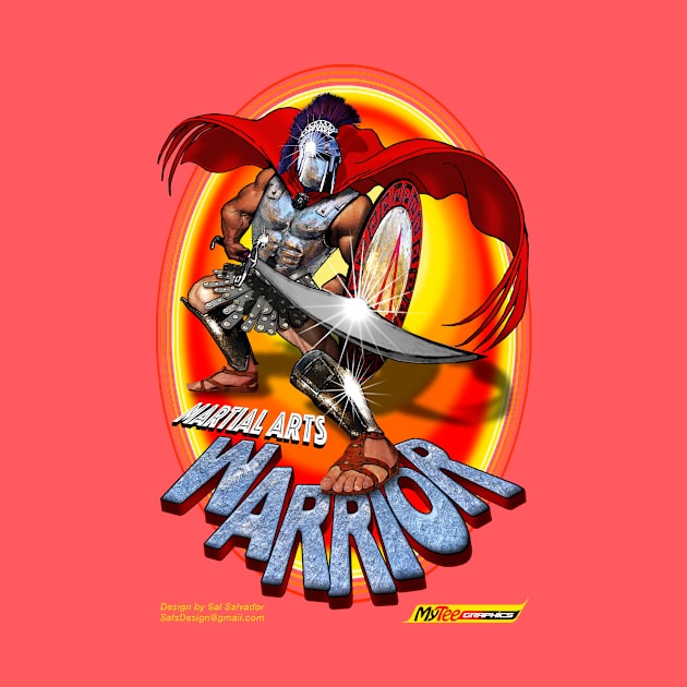 Martial Artist Warrior by MyTeeGraphics