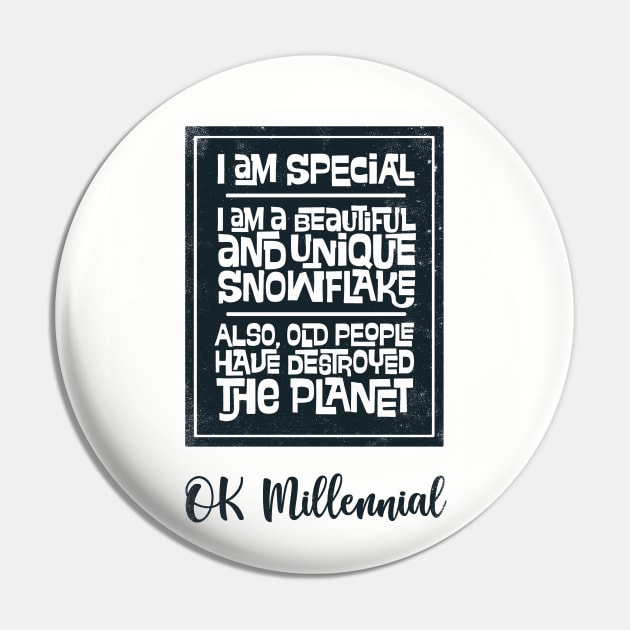 OK Millennial Pin by kg07_shirts