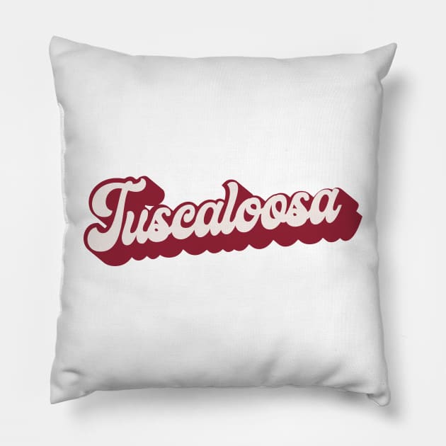 Tuscaloosa Alabama TTown University College Sticker Pillow by Asilynn