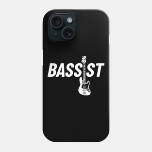 Bassist J-Style Bass Guitar Dark Theme Phone Case