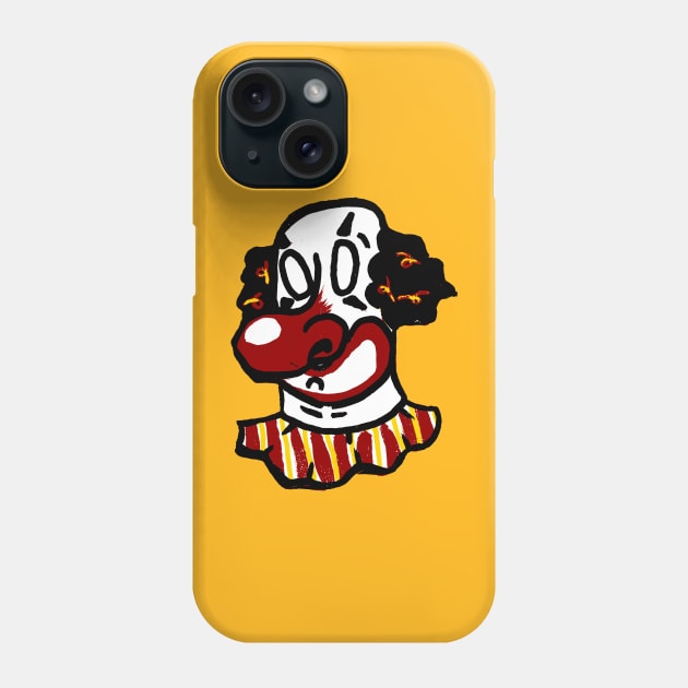 Bald Stripey Clown Phone Case by Brieana