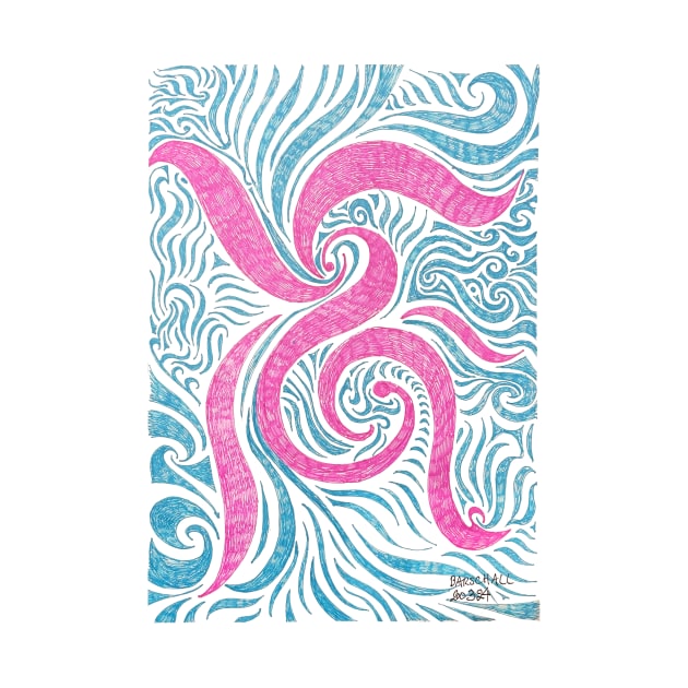 Psychedelic monogram by Barschall