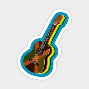 Jamaican Flag Guitar Magnet