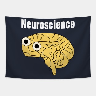 Neuroscience Brain White Text Tapestry