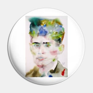 FRANZ KAFKA watercolor portrait .3 Pin