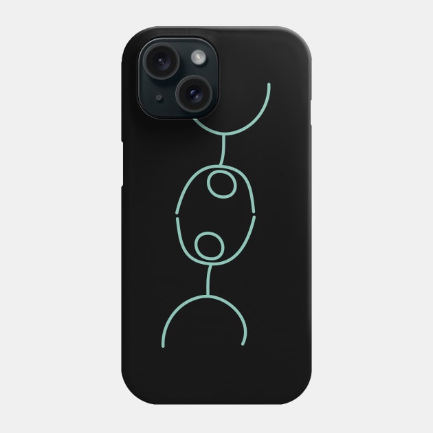 Aero Dance Bright Green Stickhuman Phone Case by jumitu404