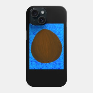 Coconut on water tropical digital illustration Phone Case