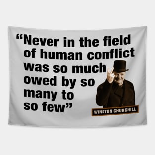Winston Churchill Quotes Tapestry