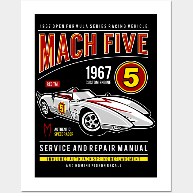 Buy Speed Racer Mach 5 Watercolor Art Print Online in India 