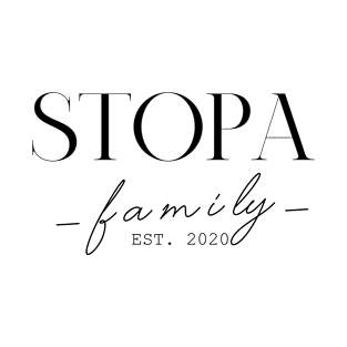 Stopa Family EST. 2020, Surname, Stopa T-Shirt