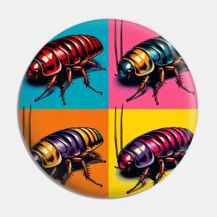 Pop Madagascar Hissing Cockroach - Cool Insect Pin