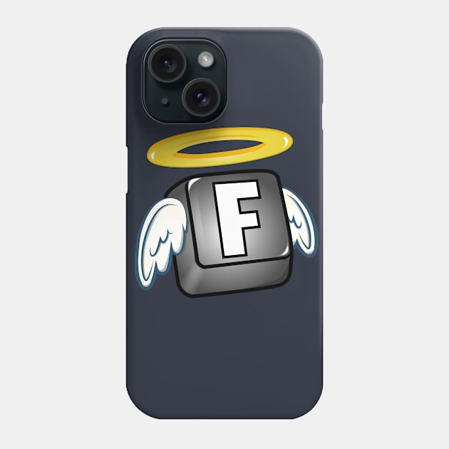 F in the chat | F key RIP Phone Case by Cripta Art