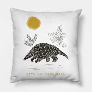 Save the Pangolins - Pangolin Lives Matter Pillow