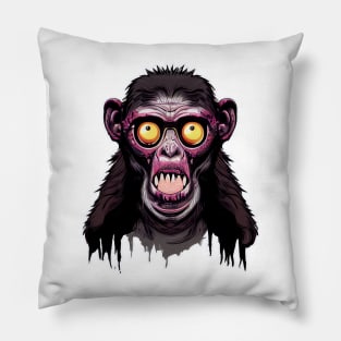 Zombified Halloween Monkey Pillow