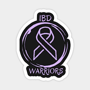 IBD Warriors Awareness Purple and Black Merchandise Magnet