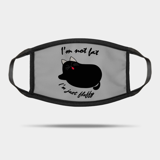 I M Not Fat I M Just Fluffy Black Cat Funny Quote Printable