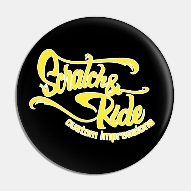 Scratch & Ride Brand (Yellow Logo) Pin by Scratch&Ride