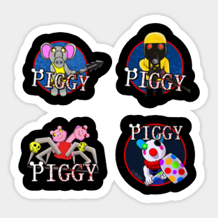 Piggy Merch Stickers Teepublic Au - bunny cute piggy character skin roblox bunny sticker teepublic