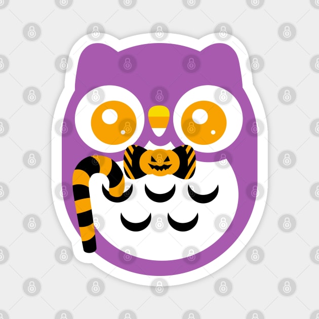 Halloween Cute baby Owl Magnet by ClaudiaRinaldi