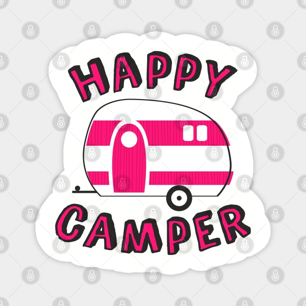 Happy Camper Magnet by robyriker
