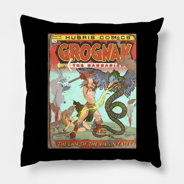 GROGNAK THE BARBARIAN The Lair Of The Viking Pillow by YourStyleB