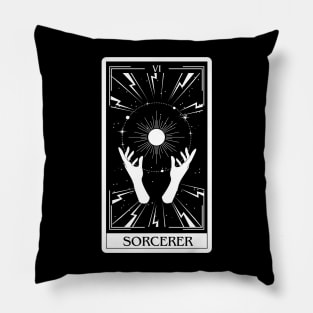 Sorcerer Tarot Card D&D Nat 20 Dungeons & Dragons Pillow