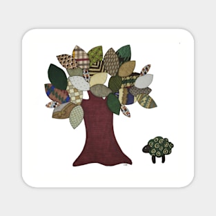 Tree and Sheep Magnet