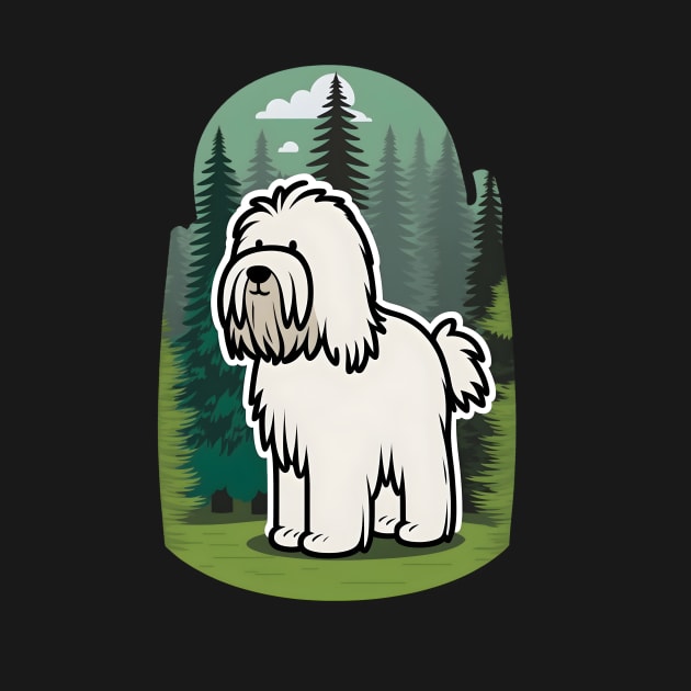 Cute Briard Dog Illustration - Funny Dog Cartoon by SergioCoelho_Arts