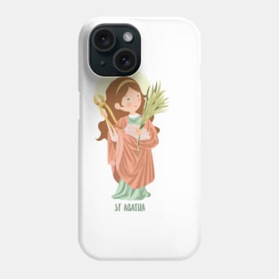 Saint Agatha Phone Case