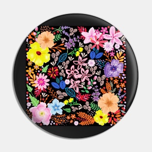 Bright Autumn Floral Pin