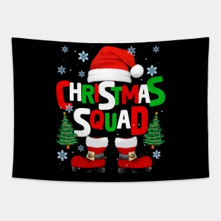 Christmas Squad Santa Claus Xmas Family Matching Pajamas Tapestry