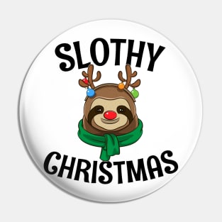 Gift For Sloth Lovers Slothy Christmas Pin