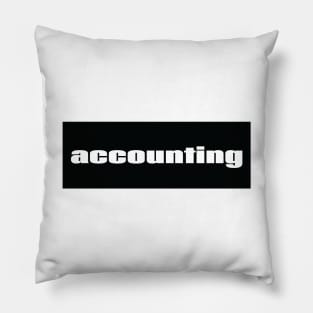 Accounting Pillow